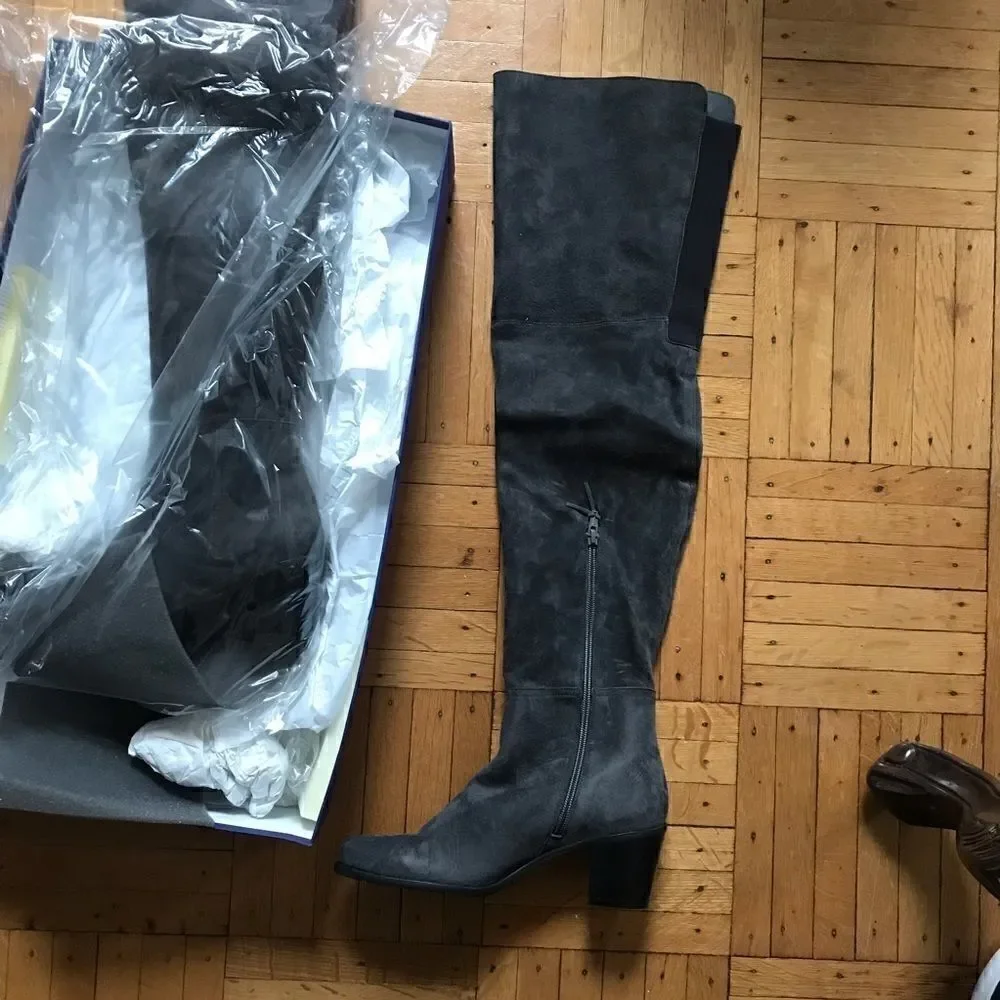 Stuart Weitzman Hitest Over-The-Knee Leather Boots